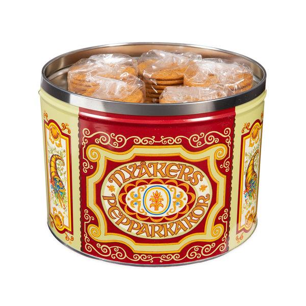 Plow & Hearth Nyakers Swedish Gingersnap Cookies In Gift Tin