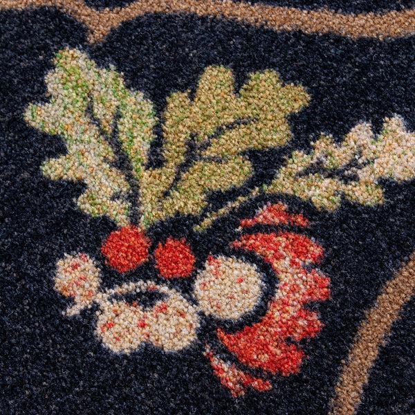 Plow & Hearth Oakwood Pine Cone And Oak Leaf Rug 2'8" X 3'10"