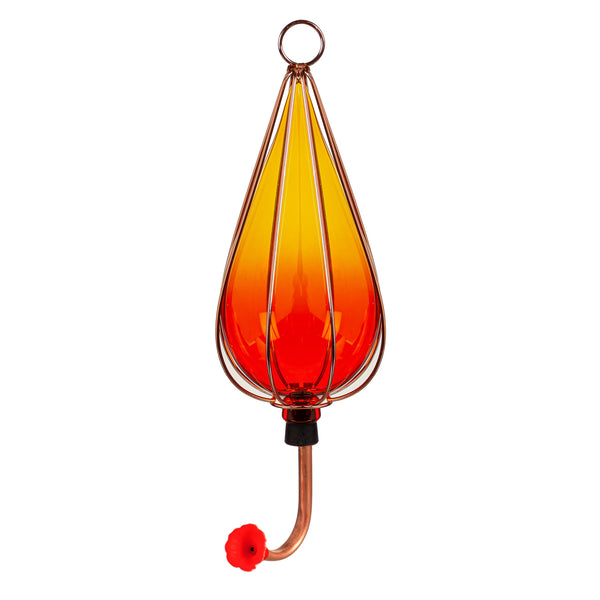 Plow & Hearth Ombre Glass Hummingbird Feeders Set Of 3