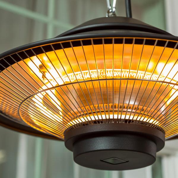 Plow & Hearth Outdoor Lamp & Lighting LED Lantern Hanging Halogen Lamp 17"L