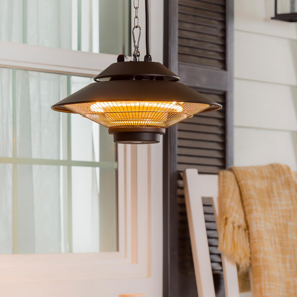 plow & hearth Outdoor Lamp & Lighting LED Lantern Hanging Halogen Lamp 17"L