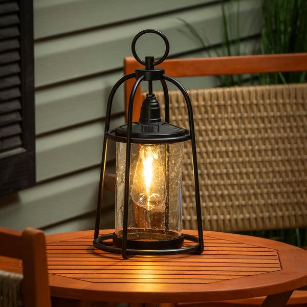 Plow & Hearth Outdoor Lamps & Lighting Franklin LED Metal Solar Lantern