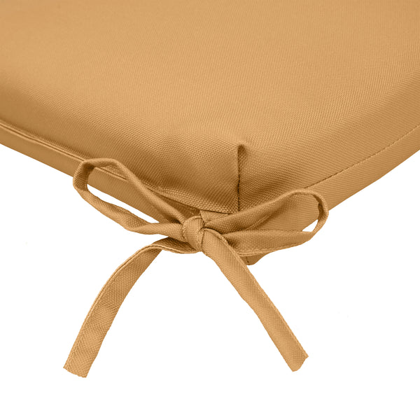 Plow & Hearth Outdoor Polypropylene Arm Chair Cushion 18"x19" Mustard