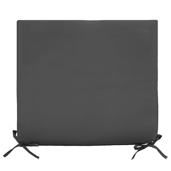 Plow & Hearth Outdoor Polypropylene Arm Chair Cushion 18"x19" Solid Black