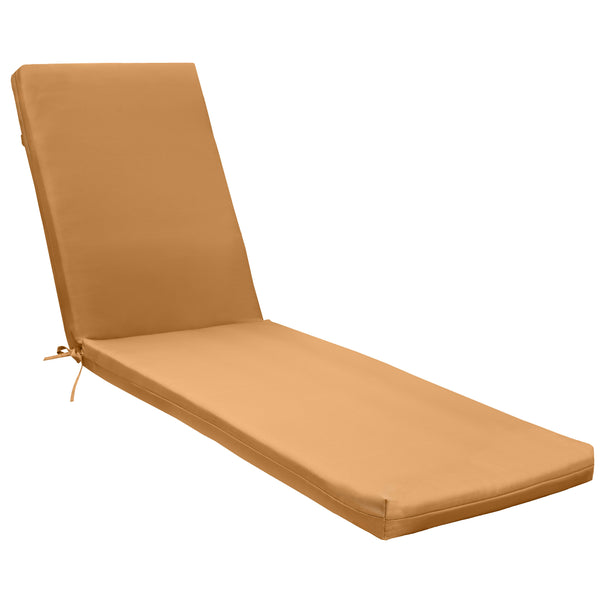 Plow & Hearth Outdoor Polypropylene Lounger Cushion 22"x73" Mustard