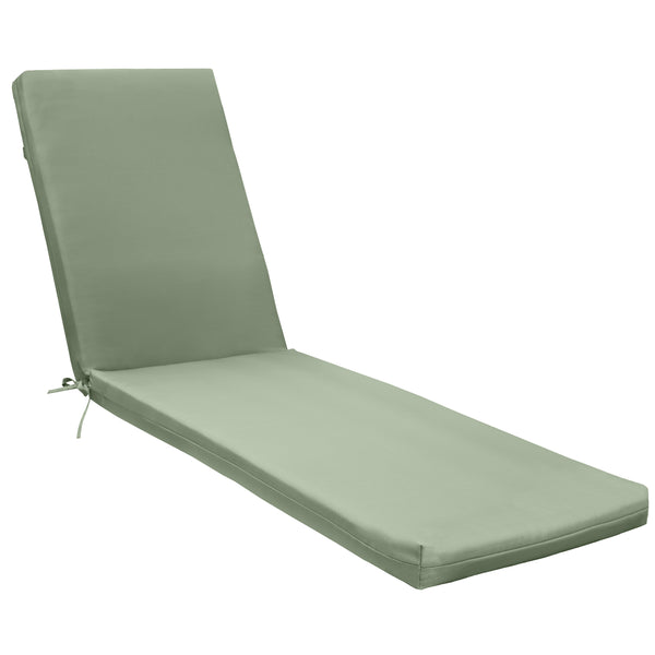 Plow & Hearth Outdoor Polypropylene Lounger Cushion 22"x73" Sage