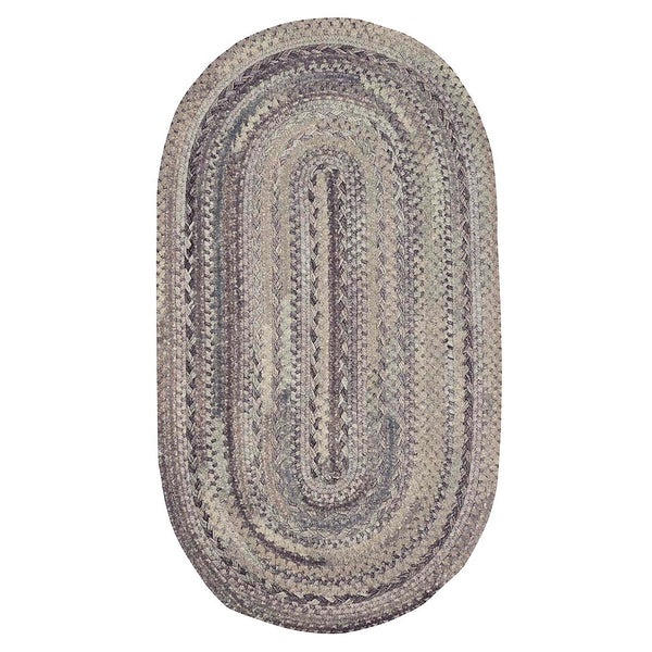 Plow & Hearth Oval Riverview Wool Blend Braided Rug 24"x 36"