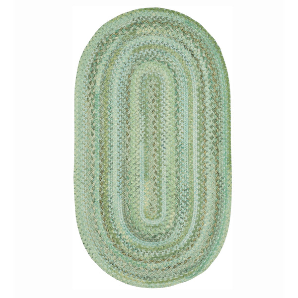 Plow & Hearth Oval Riverview Wool Blend Braided Rug 24"x 36"