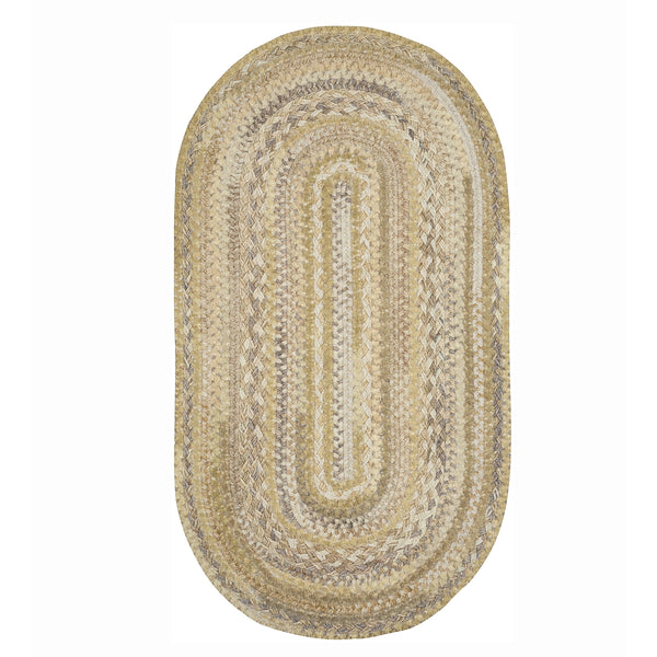 Plow & Hearth Oval Riverview Wool Blend Braided Rug 8' X 11'