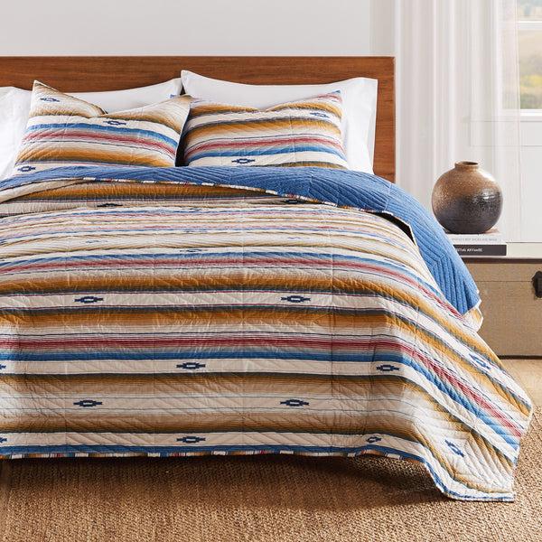 Plow & Hearth Painted Desert Sapphire Reversible Bedding
