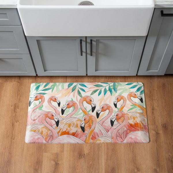 plow & hearth Palm Beach Flamingo Anti-Fatigue Mat 30"x18"