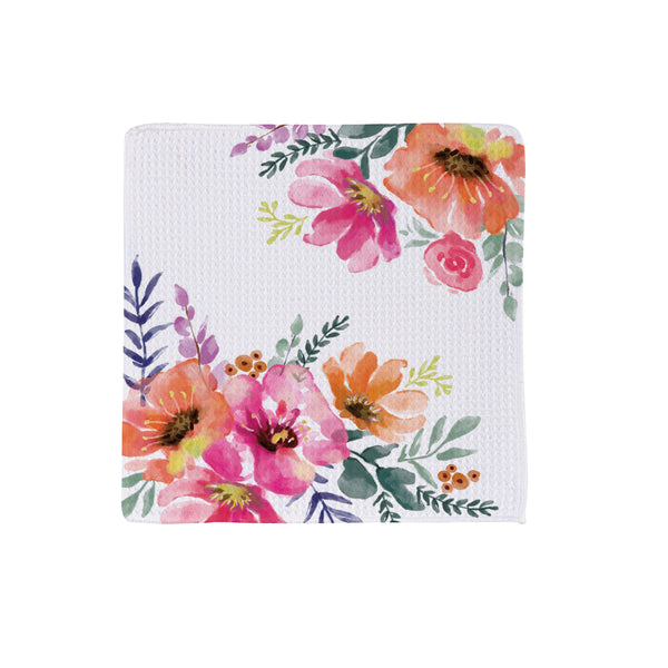 Plow & Hearth Pastels Of Nature Quick Dry Dish Cloth Set Of 3 10" X 10"