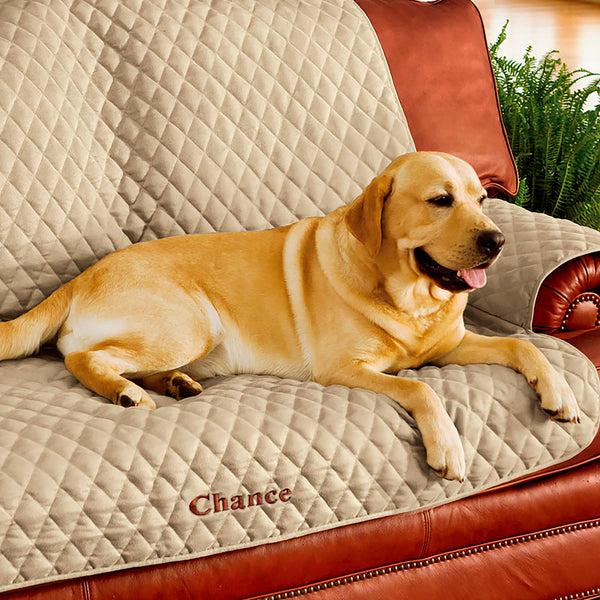 Plow & Hearth Pet Loveseat Polyester Protective Cover Red
