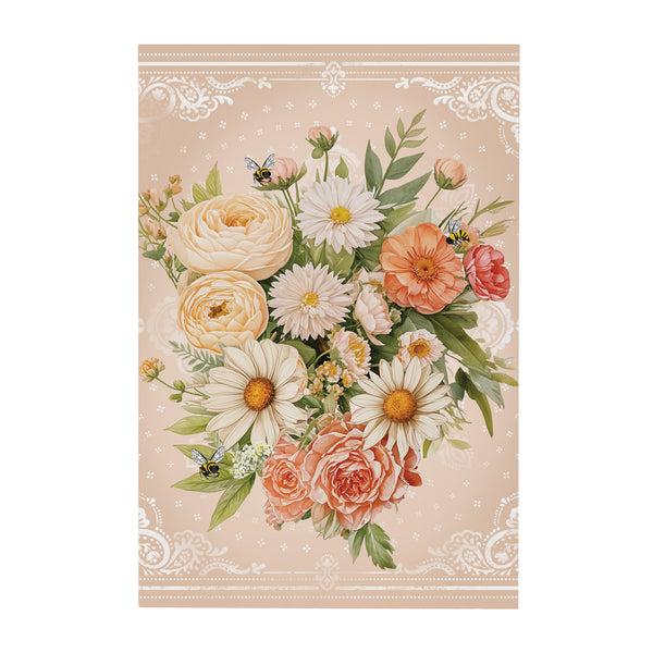 Plow & Hearth Petal & Plow Indoor Wall Decor Floral 16" L X 24" H