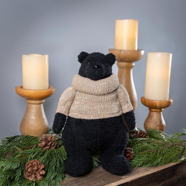 plow & hearth 11.5" Fabric Bear Table Decor