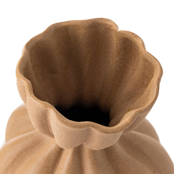 Plow & Hearth 11" Textured Stoneware Vase