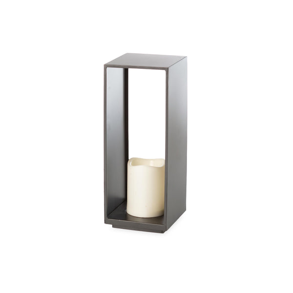 Plow & Hearth 12.5" Rectangle LED Candle Lantern