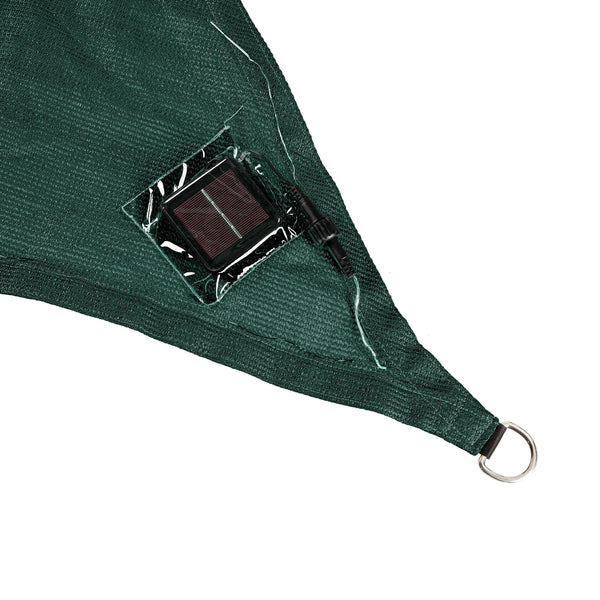 Plow & Hearth 16.5' X 8' LED Triangle Solar Sail Large
