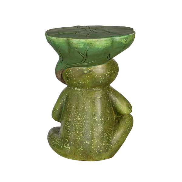 Plow & Hearth 17" Resin Frog Patio Table