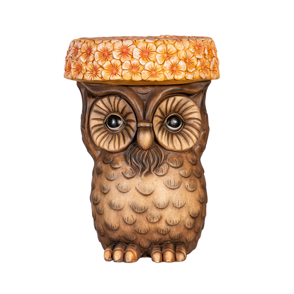 Plow & Hearth 17" Resin Owl Patio Table