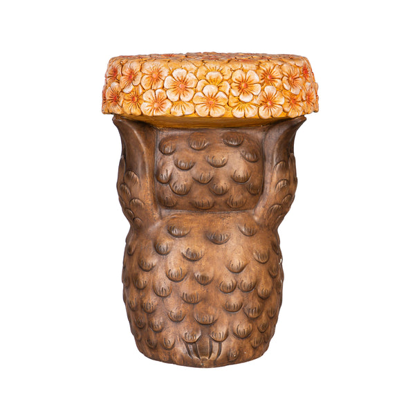 Plow & Hearth 17" Resin Owl Patio Table