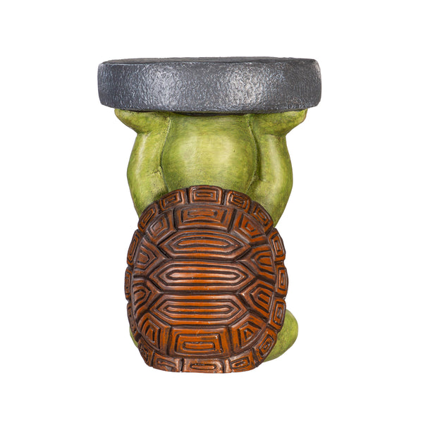 Plow & Hearth 17" Resin Turtle Patio Table