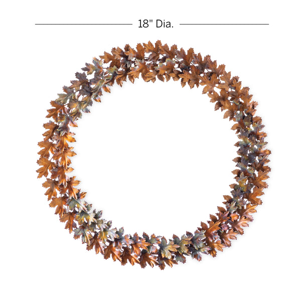 Plow & Hearth 18' FALL LEAF WREATH