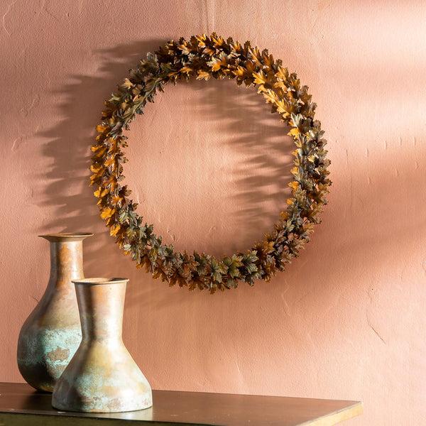 plow & hearth 18' FALL LEAF WREATH plow & hearth 18' FALL LEAF WREATH