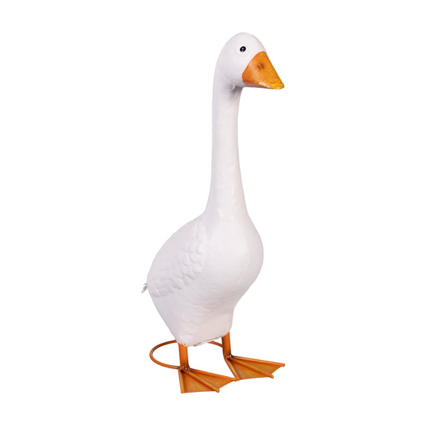 plow & hearth 21" Porch Goose Metal Statue