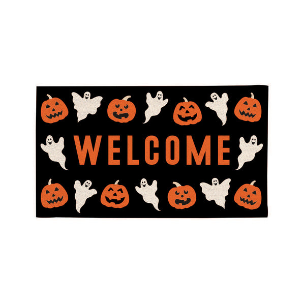 Plow & Hearth 28" X 16" PVC Trapper Mat Welcome