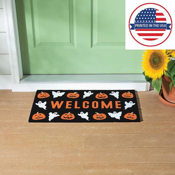Plow & Hearth 28" X 16" PVC Trapper Mat Welcome