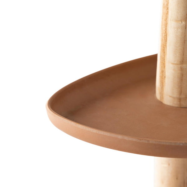 Plow & Hearth 3-Tiered Bamboo Server