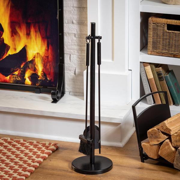 plow & hearth 4 Piece Fireplace Utensils