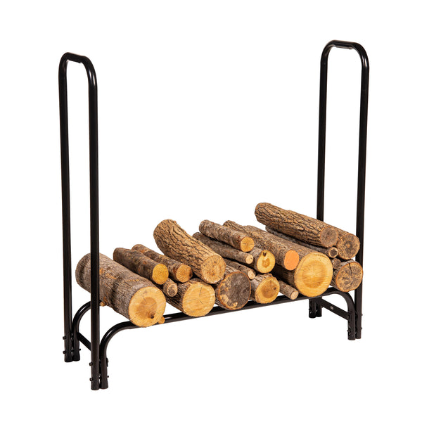 Plow & Hearth 4' Steel Wood Log Rack
