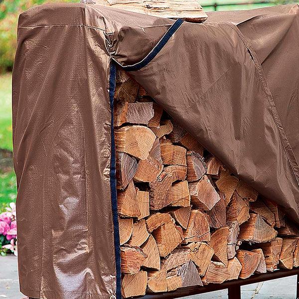 Plow & Hearth 47" Large Steel Outdoor Wood Rack