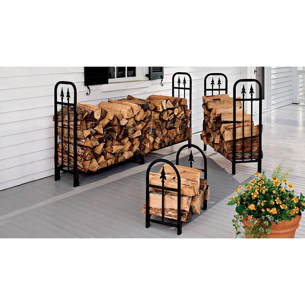 plow & hearth 47" Large Steel Outdoor Wood Rack plow & hearth 47" Large Steel Outdoor Wood Rack