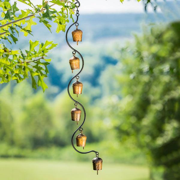 plow & hearth 6 Bell Metal Hanging Garland plow & hearth 6 Bell Metal Hanging Garland