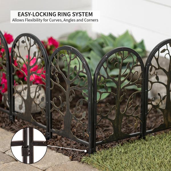 Plow & Hearth 6 Ft. Tree Of Life Iron Garden Edging