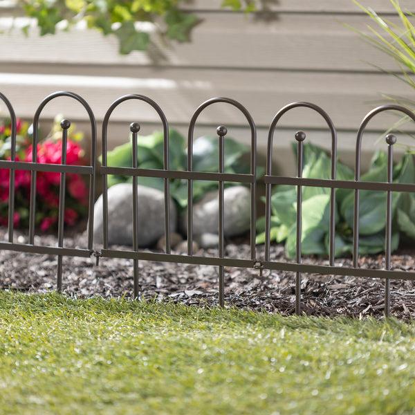 plow & hearth 7.5 Ft. No Dig Iron Landscape Edging plow & hearth 7.5 Ft. No Dig Iron Landscape Edging