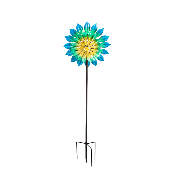 Plow & Hearth 75"H Wind Spinner Oceanic Dimensions