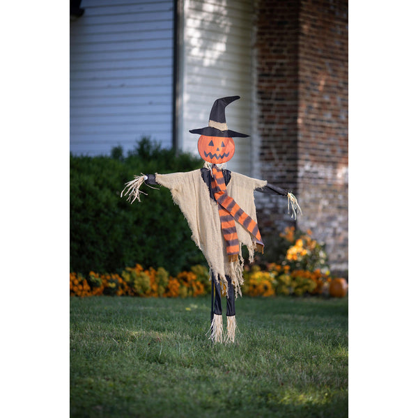 Plow & Hearth 75" Scarecrow Fabric Garden Stake