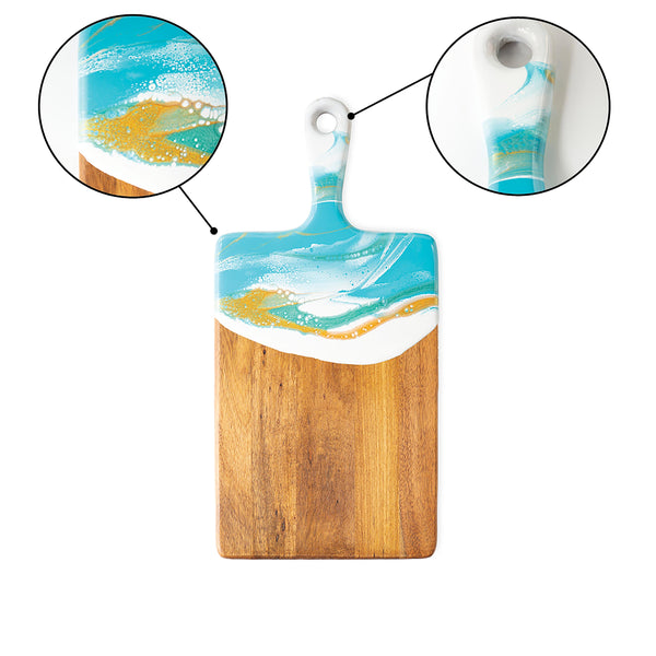 Plow & Hearth Acacia Wood & Resin Cutting Board