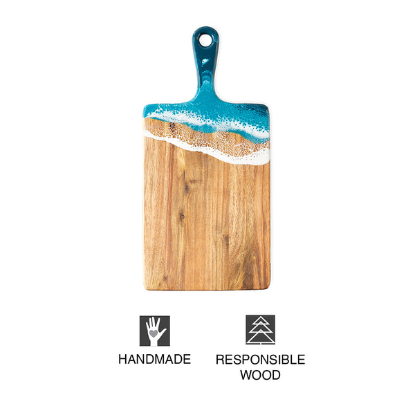 Plow & Hearth Acacia Wood & Resin Cutting Board