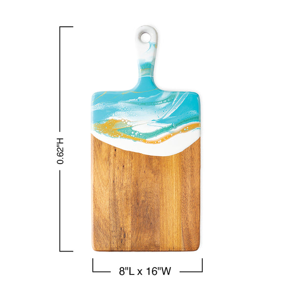 Plow & Hearth Acacia Wood & Resin Cutting Board