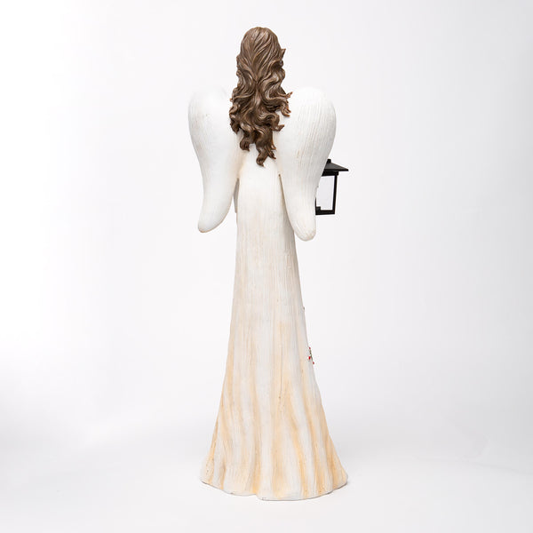 Plow & Hearth Angel Garden Statue With Solar Lantern