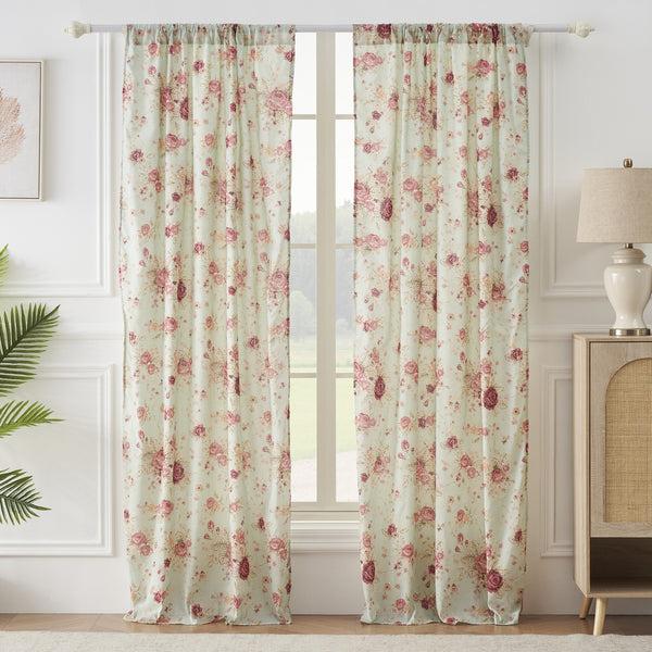 Plow & Hearth Antique Rose Curtain