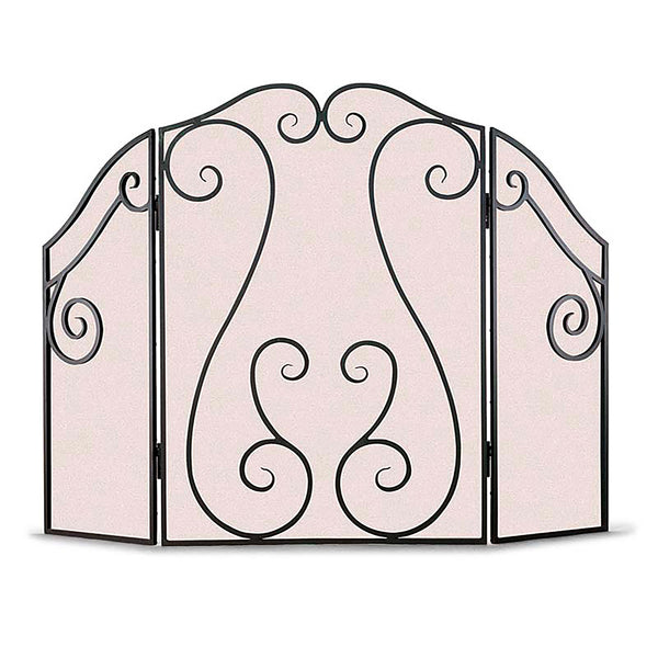 plow & hearth Antique Scroll Hearth Screen