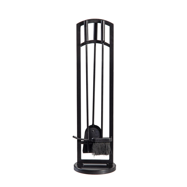 Plow & Hearth Arched 4 Piece Fireplace Toolset