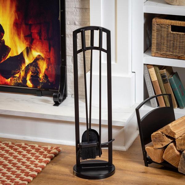 plow & hearth Arched 4 Piece Fireplace Toolset