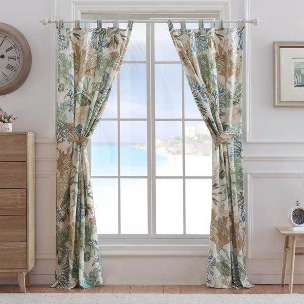 plow & hearth Atlantis Jade Curtain